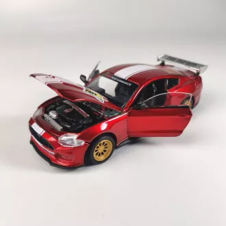   CCA autómodell 1:42 tuningolható Ford Mustang GT 2018 licenses, gyüjtőknek - kék