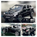 Autómdell, fém Mercedes GLC 400 gyüjtőknek 1:32 - fekete OEM