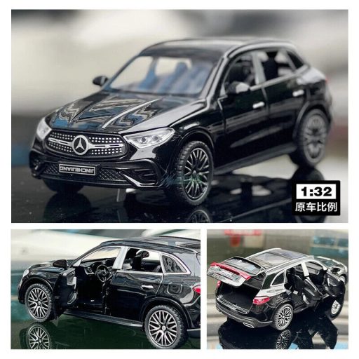 Autómdell, fém Mercedes GLC 400 gyüjtőknek 1:32 - fekete OEM