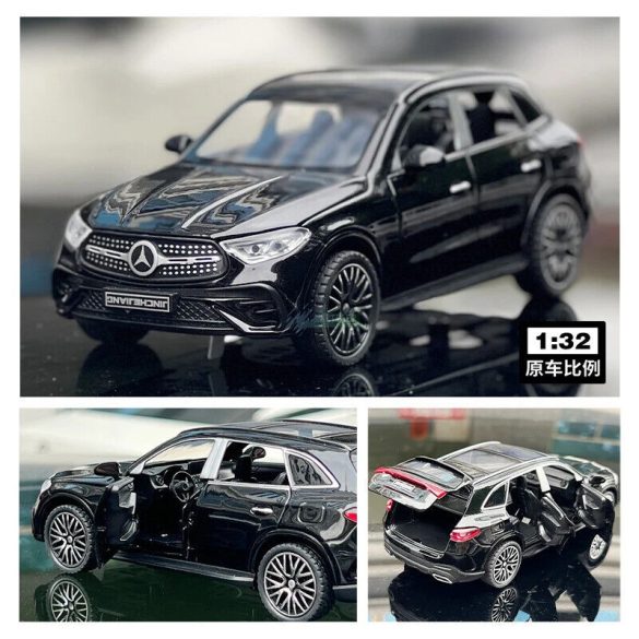 Autómdell, fém Mercedes GLC 400 gyüjtőknek 1:32 - fekete OEM