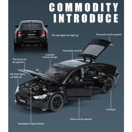 Autómdell, fém Mercedes GLC 400 gyüjtőknek 1:32 - fekete OEM