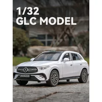   Autómdell, fém Mercedes GLC 400 gyüjtőknek 1:32 - fehér OEM
