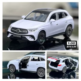   Autómdell, fém Mercedes GLC 400 gyüjtőknek 1:32 - fehér OEM