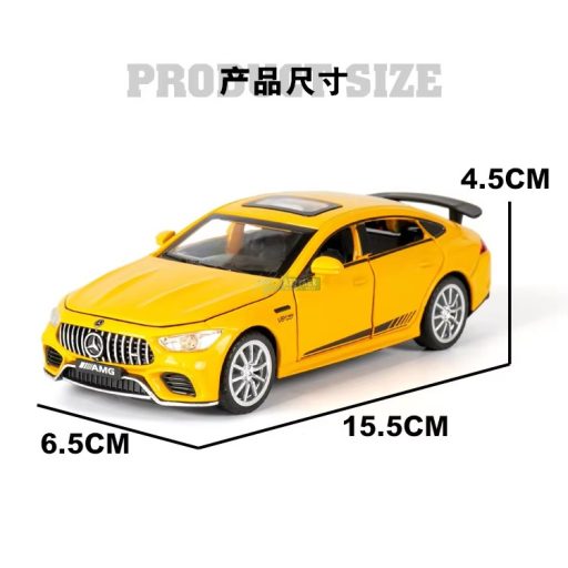 Autómdell, fém Mercedes AMG GT63 gyüjtőknek 1:32 - fekete, rajongóknak, gyüjtőknek