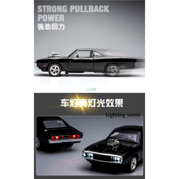 Fém autó modell 1:32 Dodge Challenger 1970