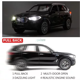   Fém autómodell BMW X5 MPower gyüjtőknek 1:32 - fehér OEM