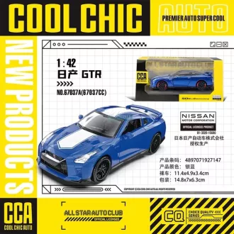  CCA autómodell 1:42 Nissan GT-R (R35)  licenszes, gyüjtőknek - vitrindobozban