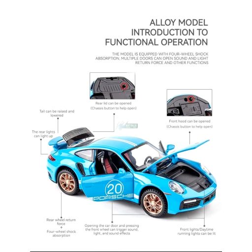 Autó modell 1:32 Porsche 911 GT3 RS OEM
