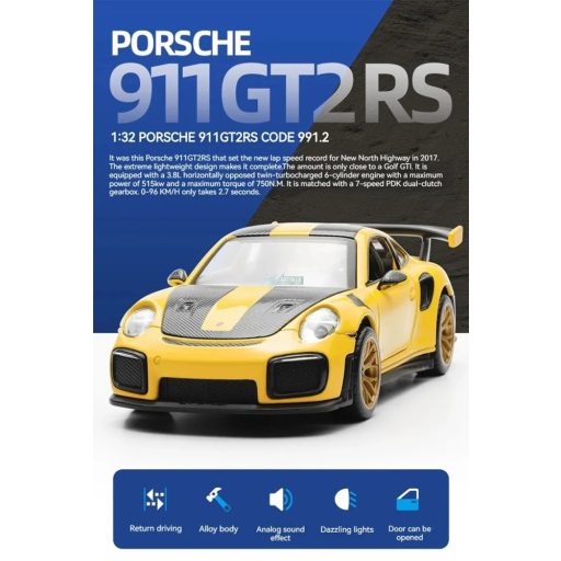 Autó modell 1:32 Porsche 911 GT2 RS