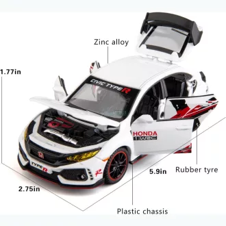   Fém autó modell 1:32 Honda Civic Type -R - gyüjtőknek OEM