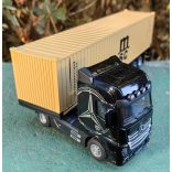 Model haszonjármű Mercedes-Benz Actros konténeres nyerges vontató 1:50 kamion OEM - gyüjtőknek