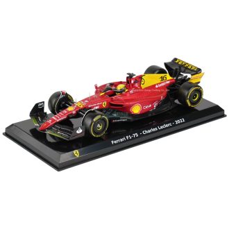   Bburago Prémium 1:24 modell 2023 F1 Ferrari SF23-16  Charles Leclerc - gyüjtőknek, vitrindobozban