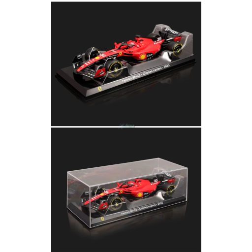 Bburago Prémium 1:24 modell 2023 F1 Ferrari SF23-16  Charles Leclerc - gyüjtőknek, vitrindobozban