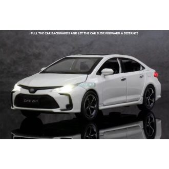   Fém autó modell 1:32 Toyota Corolla fehér gyüjtőknek OEM