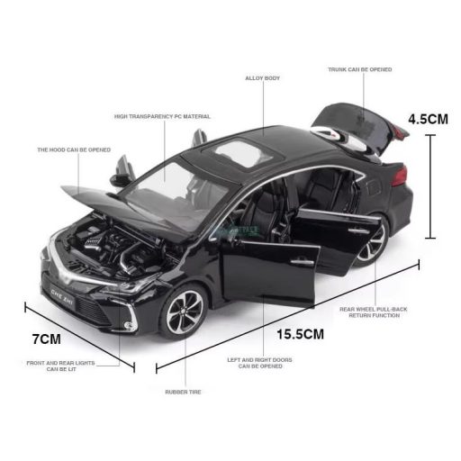 Fém autó modell 1:32 Toyota Corolla fehér gyüjtőknek OEM
