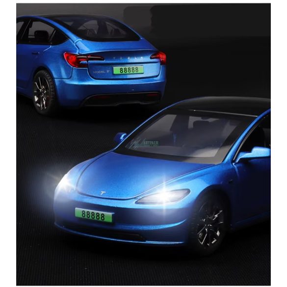 Fém autó model 1:32 Tesla 3 - gyüjtőknek OEM