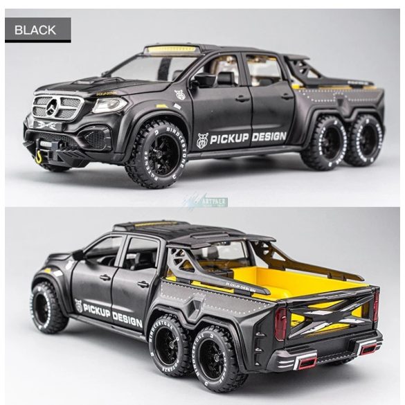 Fém autó model  1:28  Mercedes X-Monster Pickup - gyüjtőknek OEM