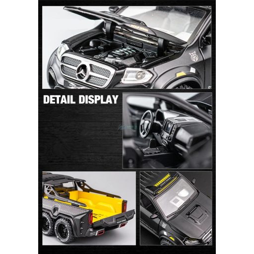 Fém autó model  1:28  Mercedes X-Monster Pickup - gyüjtőknek OEM