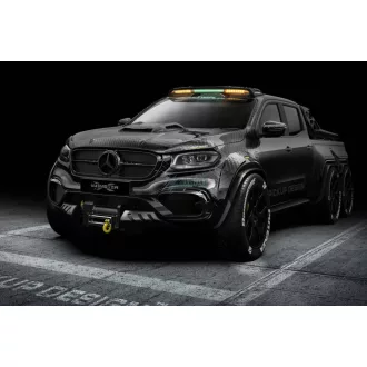   Fém autó model  1:28  Mercedes X-Monster Pickup - gyüjtőknek OEM