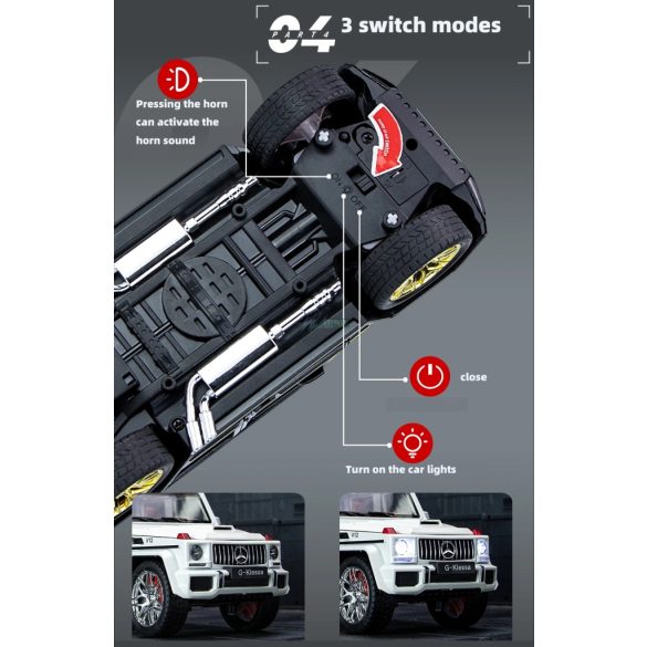 Fém autó model 1:24 Mercedes AMG G63 terepjáró - gyüjtőknek