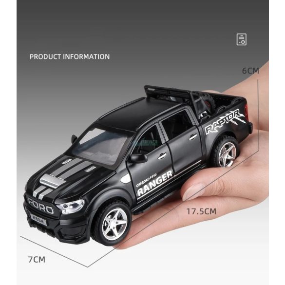 Fém autó model 1:32 Ford Raptor F350 pickup - gyüjtőknek OEM