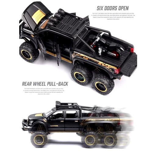 Fém autó model 1:24 Ford Raptor F150 pickup - gyüjtőknek OEM