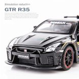 Fém autó model 1-32 Nissan GTR R35 fekete