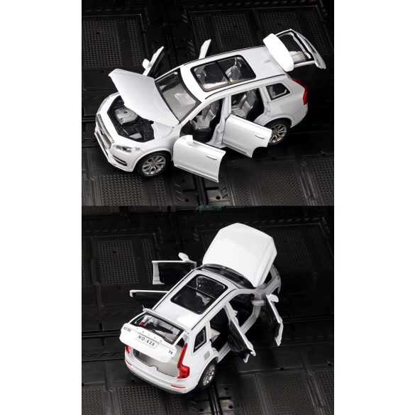 Fém autó model 1:32 Volvo XC90 fehér - rajongóknak, gyüjtőknek